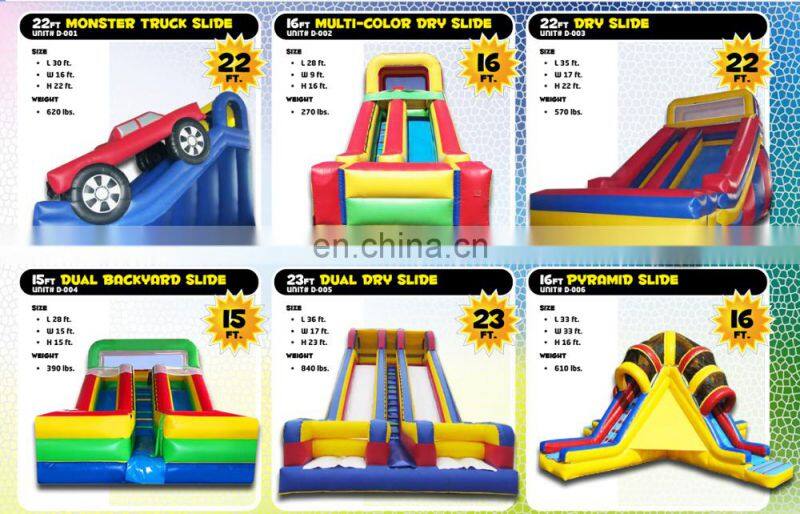 Snow and ice world slide,PVC inflatable slide