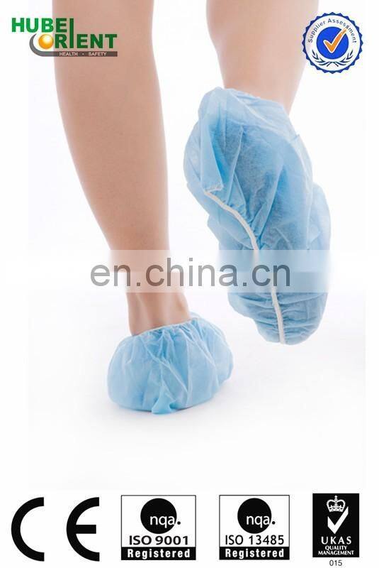 Anti slip pp disposable shoe cover with elastic for hospital