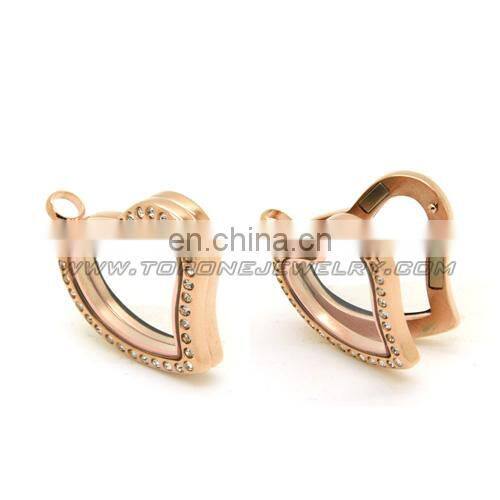 Fashion heart locket pendant necklace jewelry charm pendant for women