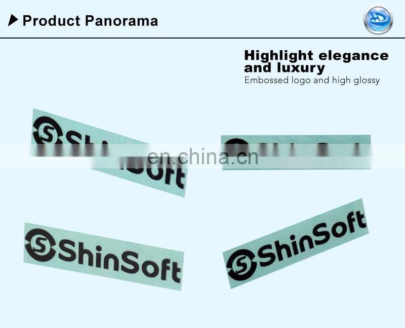 Computer Logo Sticker Electroforming Nickel Metal Logo With Glue