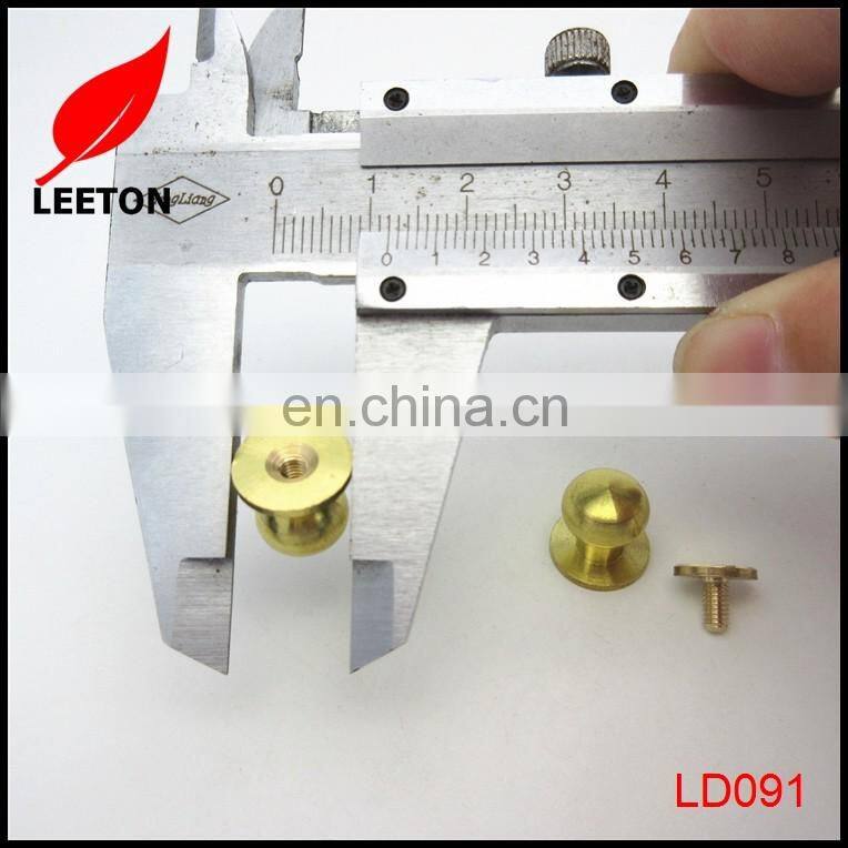 10mm round brass button stud for leather belt