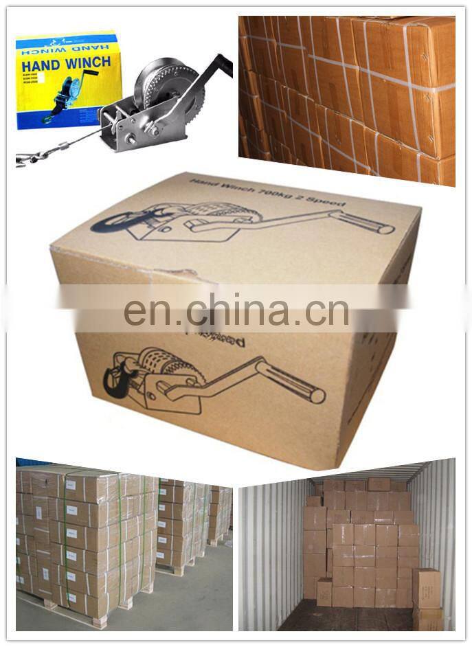 1200lbs steel cable manual hand winch