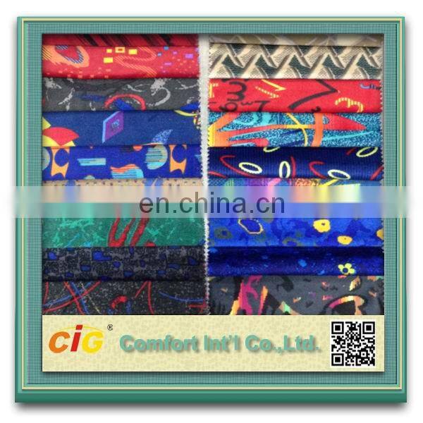 Fashion new design pretty colorful classic car print fabric automotive auto interior fabric