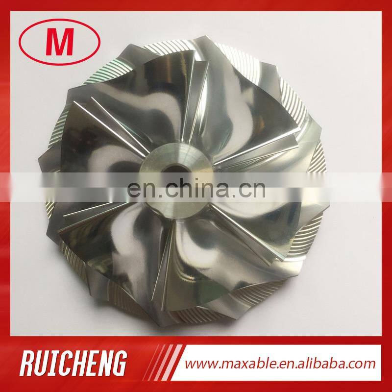 T51 70.34/93.96mm 6+6 blades turbo billet/milling/aluminum 2618 compressor wheel for racing