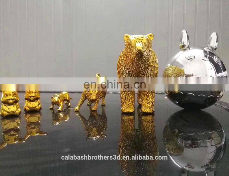 Jewelry Clothes Shops Promotion Decoration 3D Printing Electroplate Heart Ball Models for Big Plaza Holiday Party