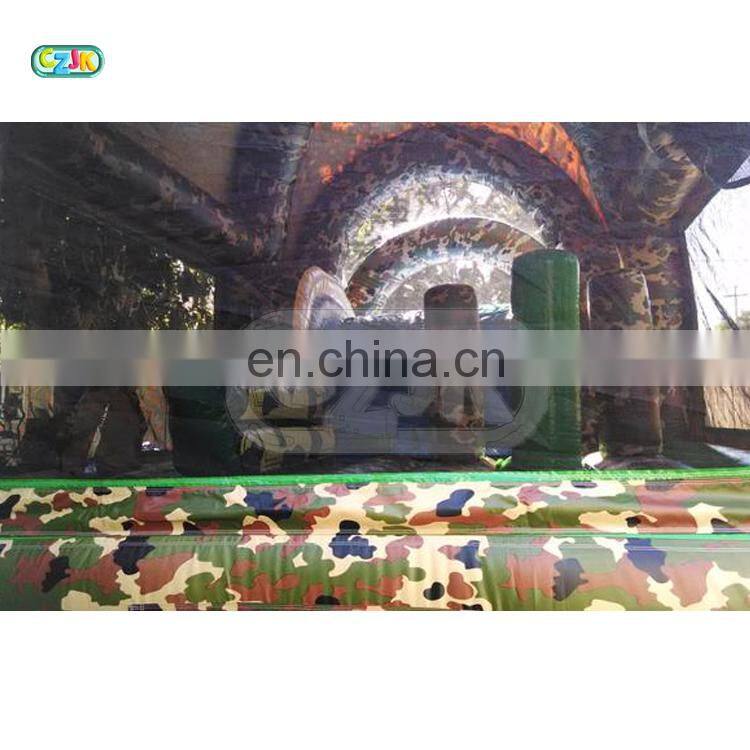 Camouflage boot inflatable jumper bouncer jumping bouncy castle bounce house combo