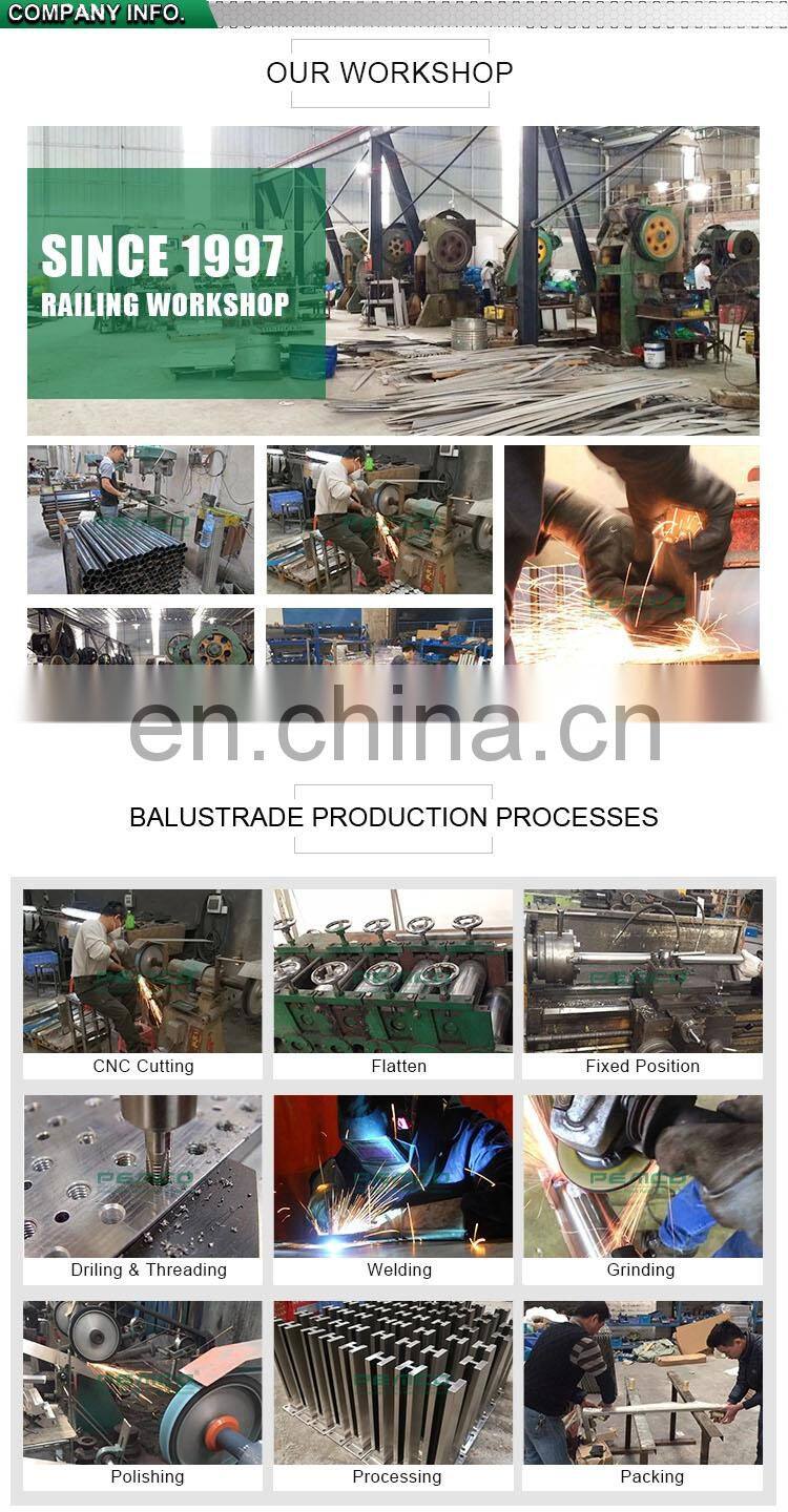 Modern Outdoor Fence Component Aluminum Handrail Balcony Picket Railing Aluminum Designs