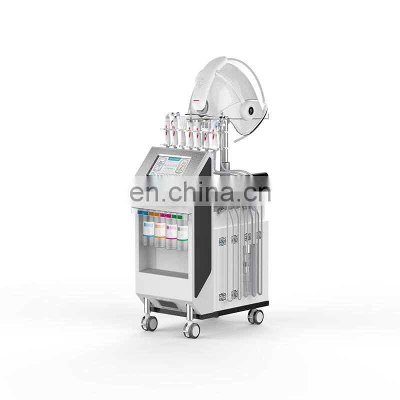 High quality Multifunctional 10 In 1 facial skin care Oxygen Jet Peel  Aqua facial cleansing skin rejuvenation Facial Machine