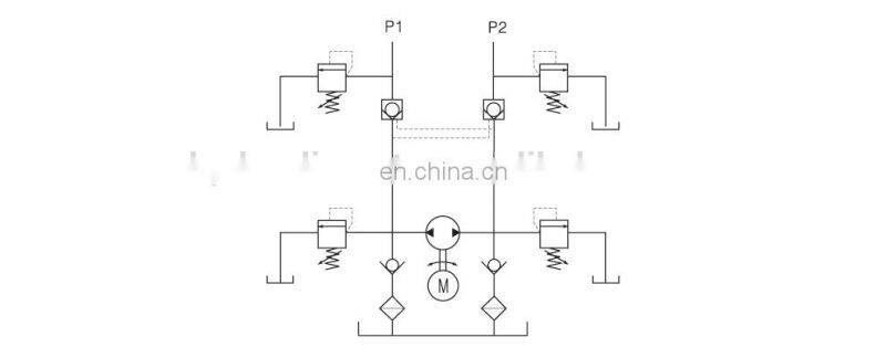 24 volt 800w hydraulic power unit pack with dc motor