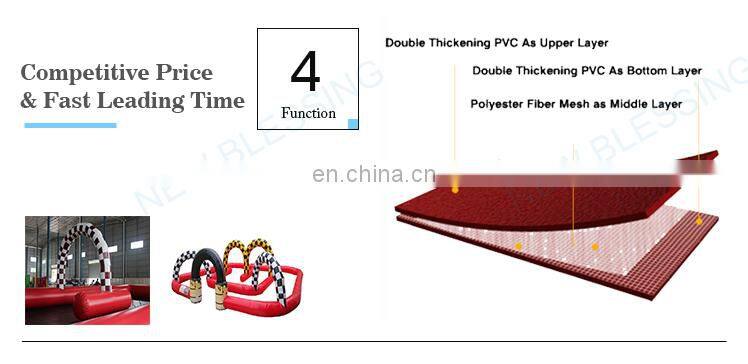 2018 factory customized ATV/Quad/GoKarts track, inflatable car race track, inflatable race track for sale NB003-12