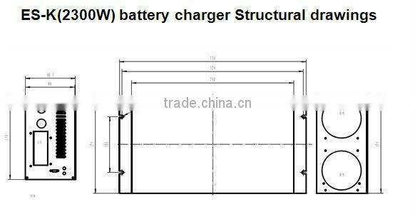 36V40A lead acid forklift battery charger