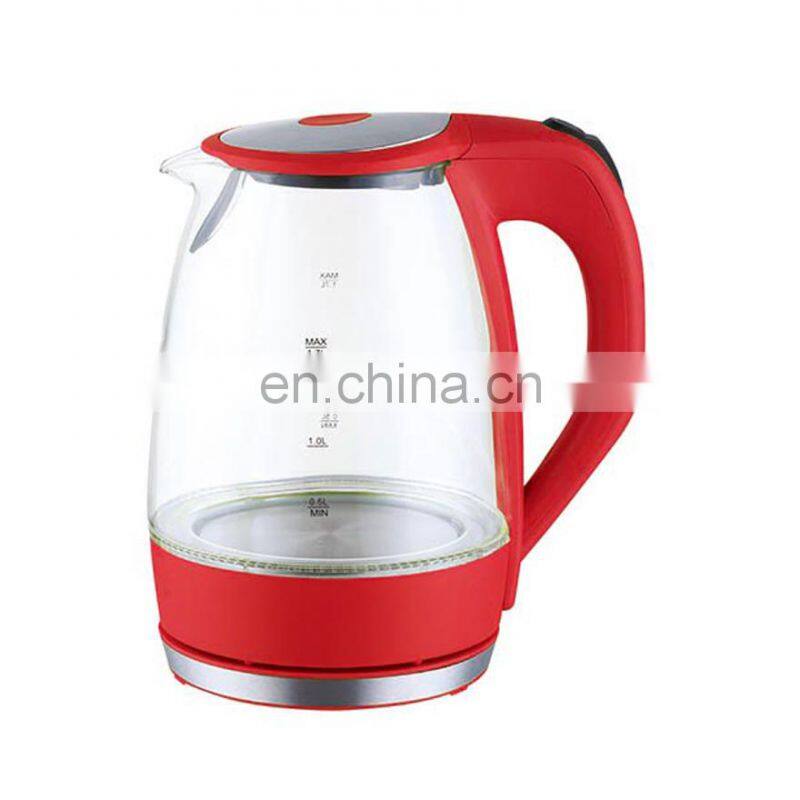 Antronic Water Kettle Electric Glass 1.7L 2200W Household Appliance Stainless Steel+plastic Free Spare Parts 2200 ATC-WK-1748 EU