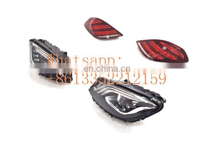 2018year W222 headlights and tail light fit for S-class W222 upgrade to 2018year W222 S63 S65 Headlight and tail lamp
