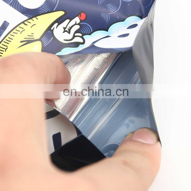 custom printed smell proof child resistant packaging pouch soft touch matt 1 pound lb 7g mylar gummies bag for cbd flower cookie