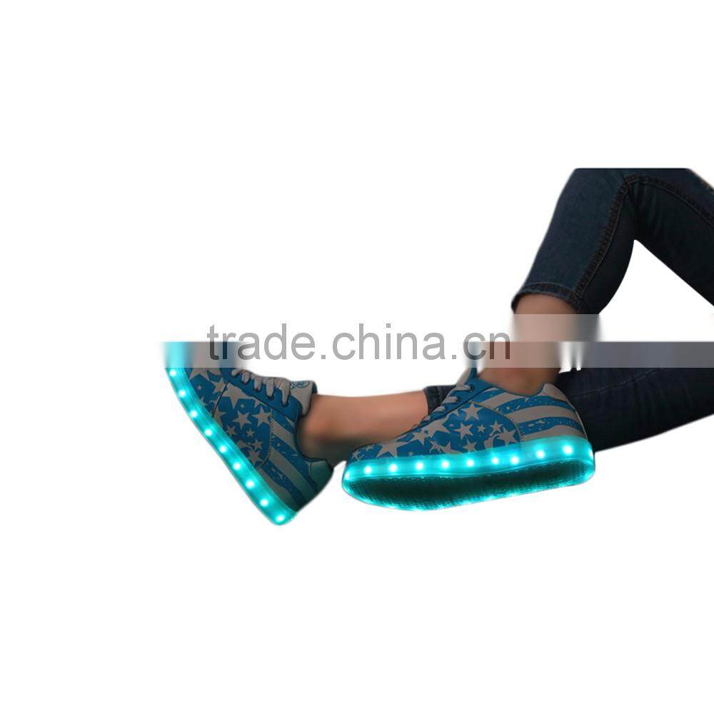 alibaba low cost lighted sneakers ,sneakers with led light for adults and kids, light up platform sneakers with led shoes