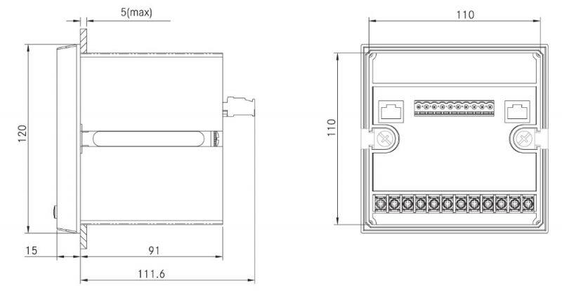 WGK-31-201 series intelligent lcd separate compensation and reactive compensation controller with modbus