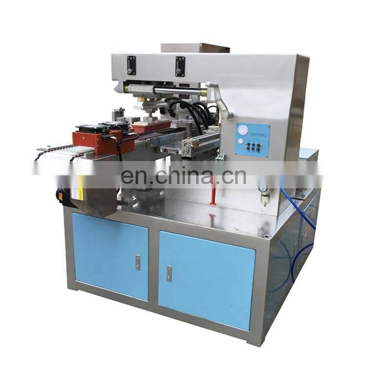 full auto 1 color steel plate ink cup tampo printing machine pad printer PLA drinking straw bull