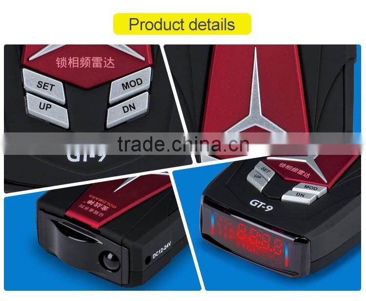 Portable Car Anti-Police 360 Protection Defense Laser Detection anti speed Radar Detector