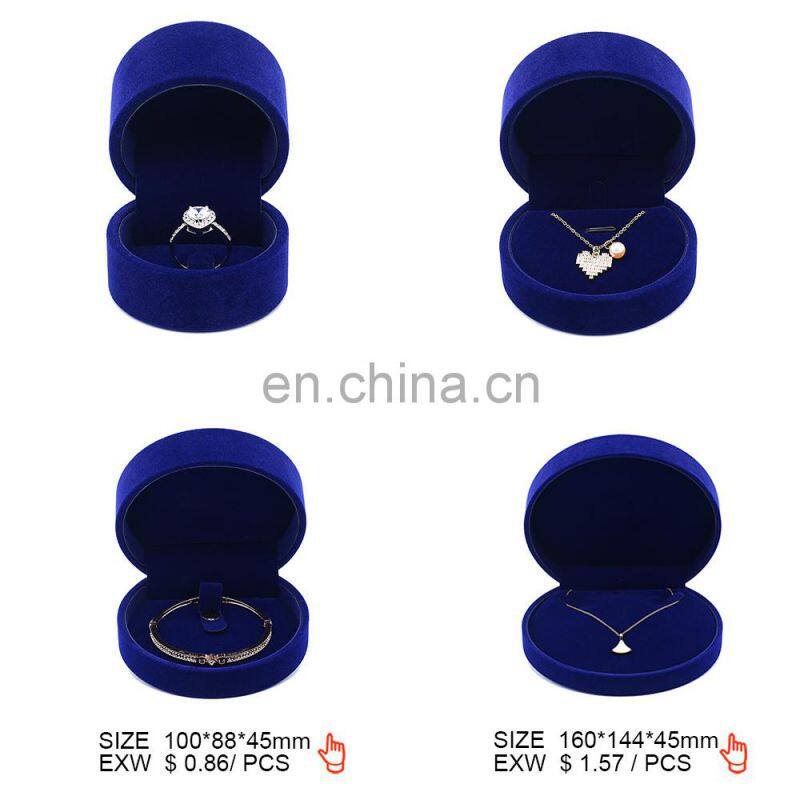 Royal Fancy Packing Boxes For Ring Necklace Jewelry Gift Packaging Custom Logo Bangle Bracelet Box