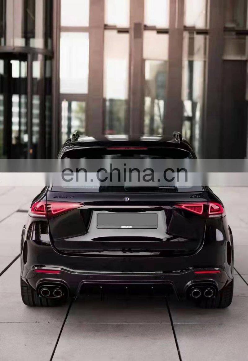 Runde Bar-bus Kit For Mercedes-Benz GLE W167 Upgrade B 800 Style Carbon Fiber Body Kit Front Lip Grille Wheel Eyebrow Side Skirt