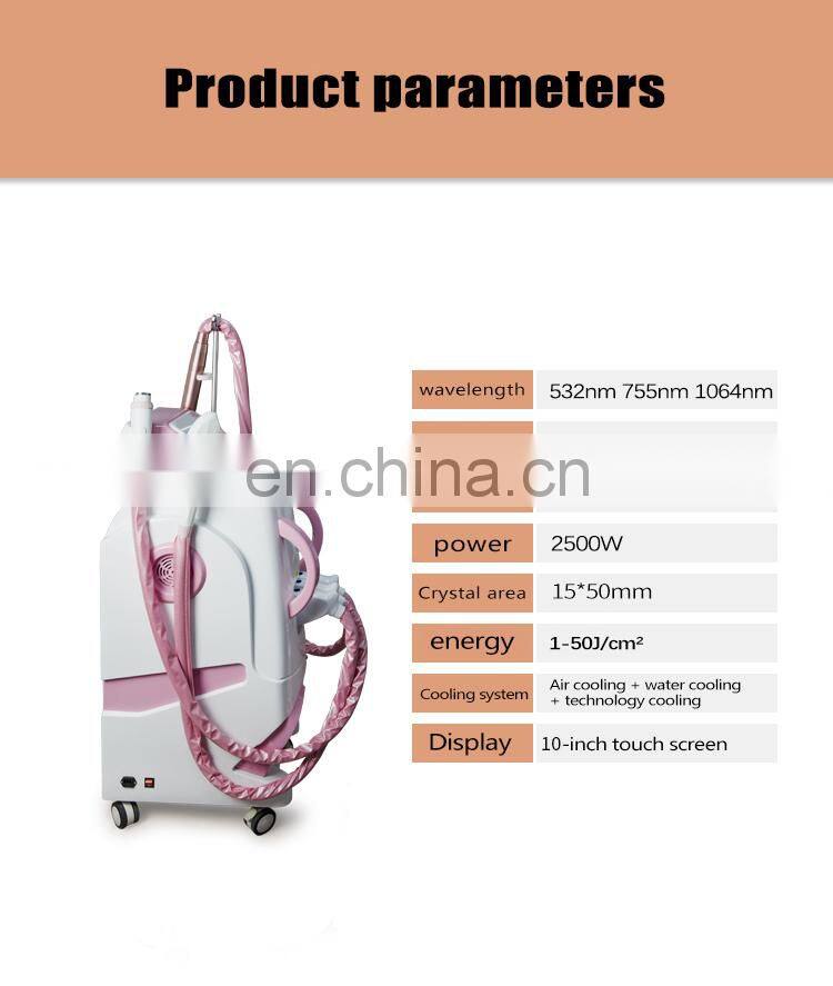 good price picosecond IPL laser Hair Removal tattoo removal and rf skin tightening machine