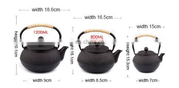 Blue casting tea pot teapot set cast iron chinese traditional