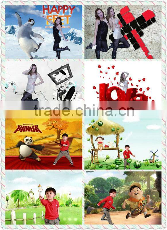 Adjustable 3D Backgrounds Fun Photo Booth