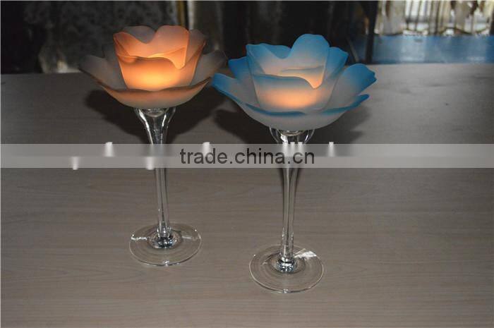 Lotus tealight candle holder candle jar flower candle