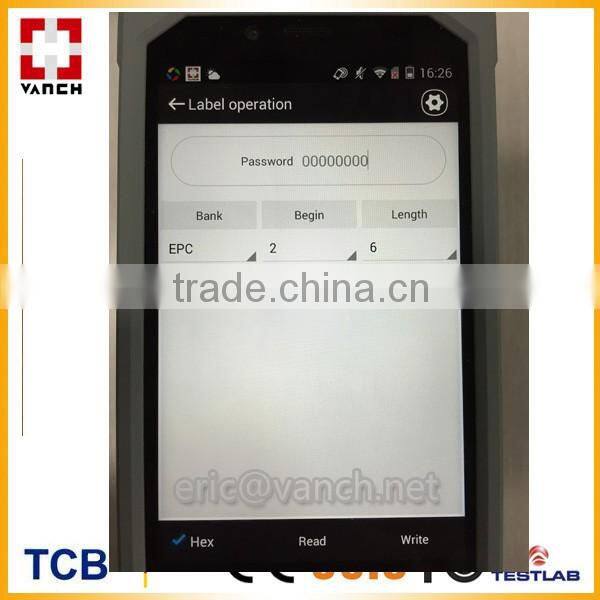 long distance uhf rfid terminal reader with demo software