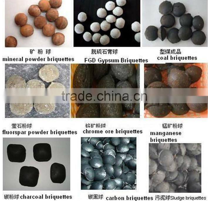 2016 Cold treatment ball shape coal briquetting machinery