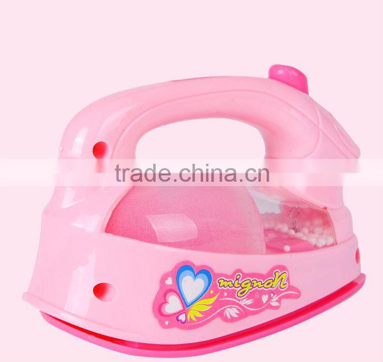Hot selling mini kids home appliances Furniture toy playing house toy mini appliances toys electric iron with light