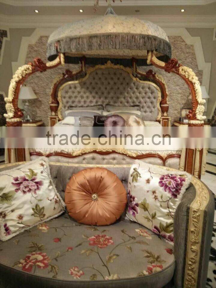 new arrival luxury solid wood princess furniture bedroom