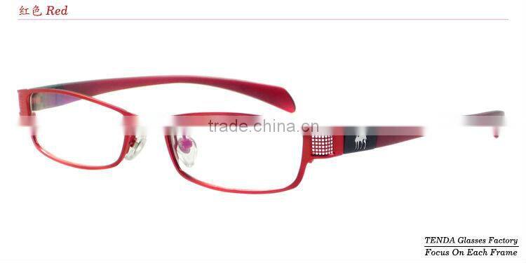 Women fancy eyeglasses frames with changeable temples