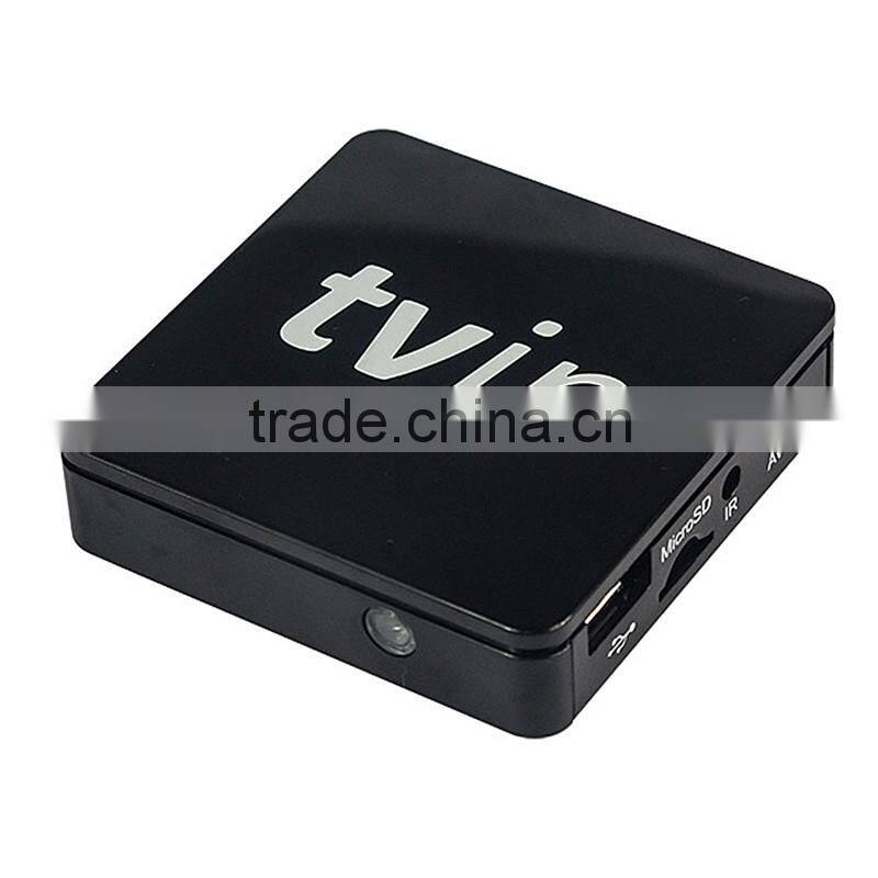 Double OS Android and Linux Combo IPTV Set Top Box TVIP 410 512MB 4GB Flash Hot Selling IPTV STB