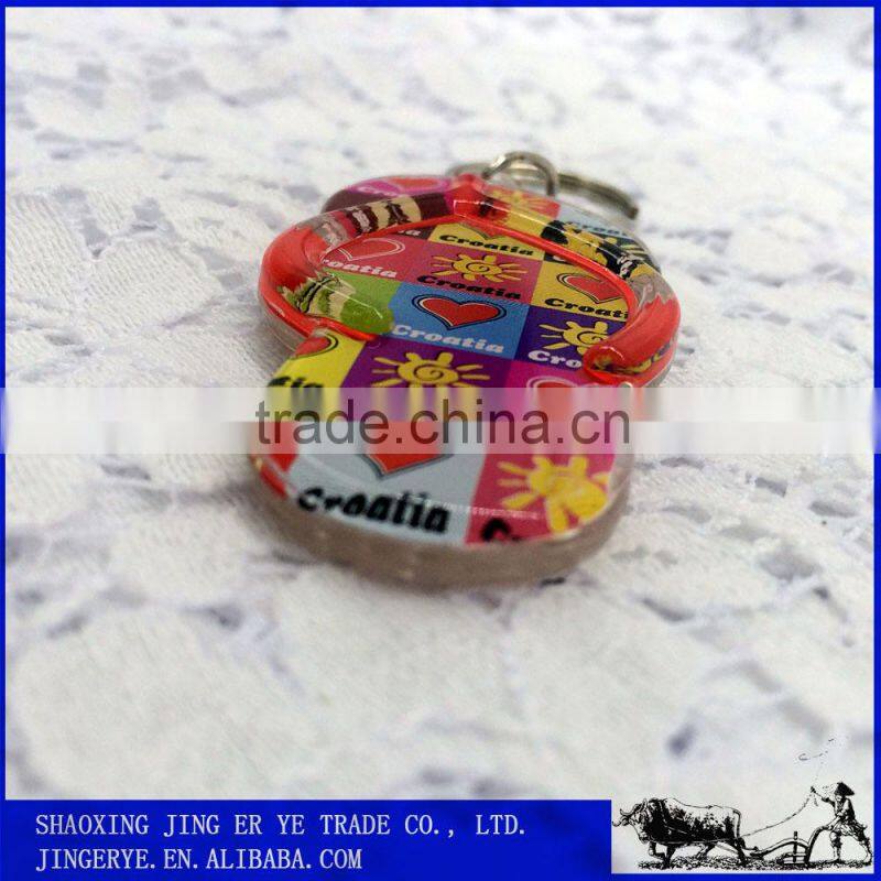 2015 Newest Promotion Cheap Gifts Acrylic Feet Key Chain
