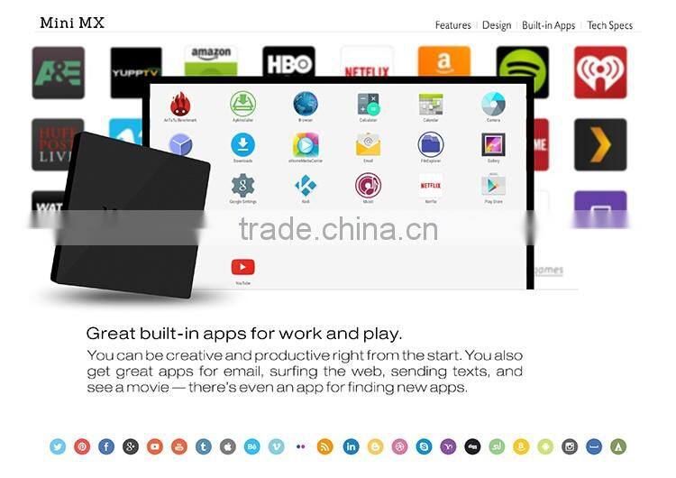 good price amlogic s905 mini mx firmware android 5.1 mini mx tv box