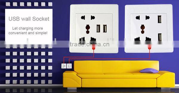 electrical receptacles wall switch and socket universal type 4 usb port hot sale can test sample