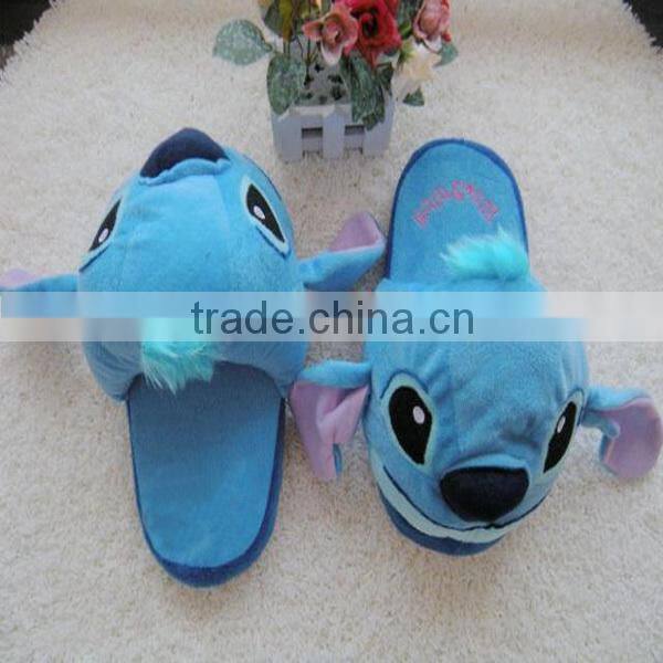 new design plush slipper/plush animal slipper/customized soft stuffed slipper
