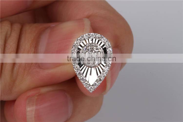 fashion jewelry sets diamond 18 karat gold earrings