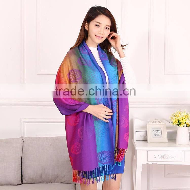 Jacquard Women Muslim Hijab Shawl