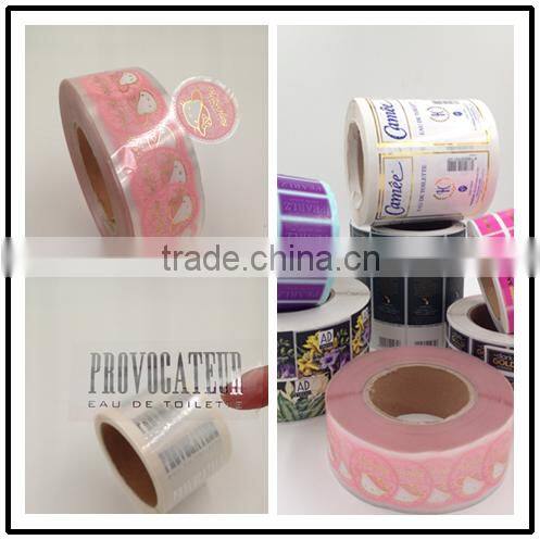 factory price waterproof pp material round food printing label sticker
