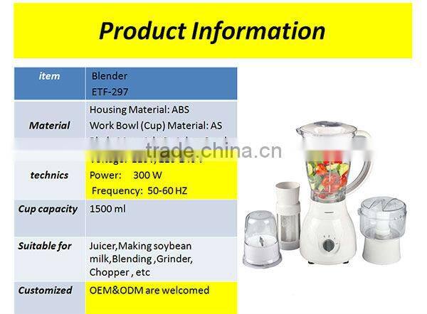 1500ml hot sell white kitchen blender