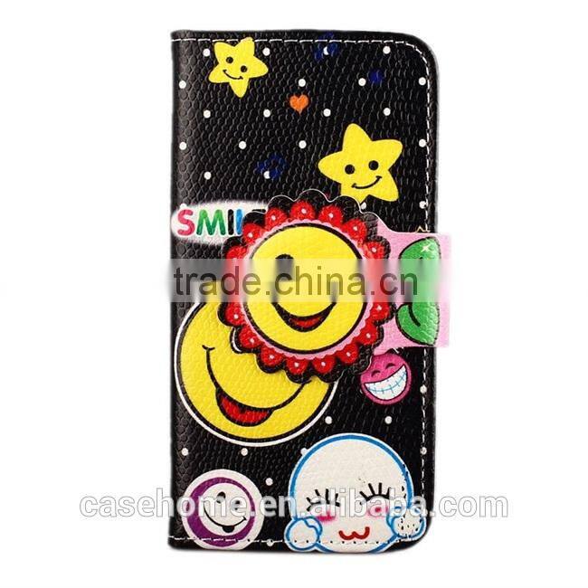 fashion Cute colorful PU leather Flip phone case for Sony Z5 leather case