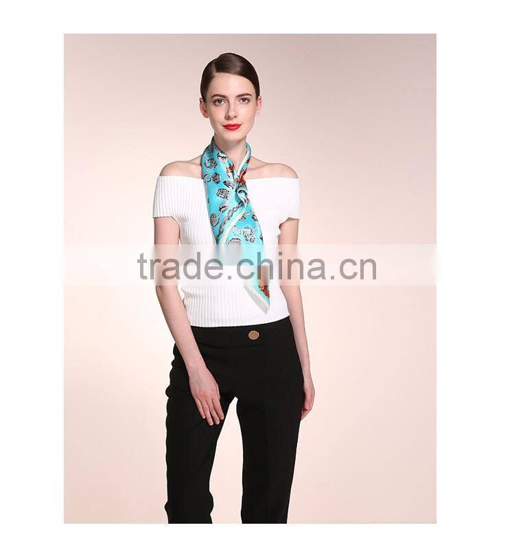 100% silk jacquard shawl, triangle neck scarf