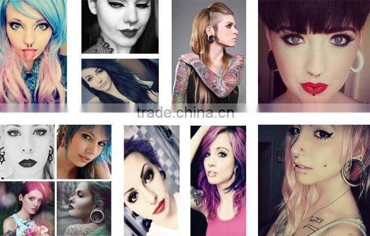 Multi-colour ball banana piercing wholesaler surgical steel 100 nickel free navel ring