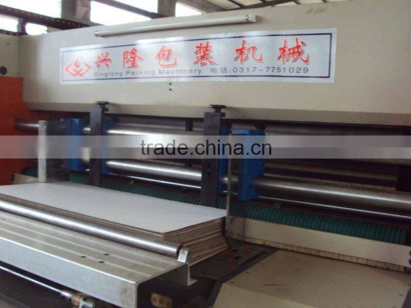 high speed flexo printing & slotting & rotary die cutting machine packaging machine