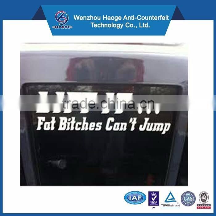 Transparent Window Car Sticker, vinyl sticker