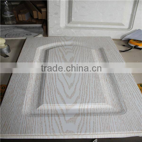 European Style PVC Membrane MDF Cupboard Book Cabinet Kitchen Door Only