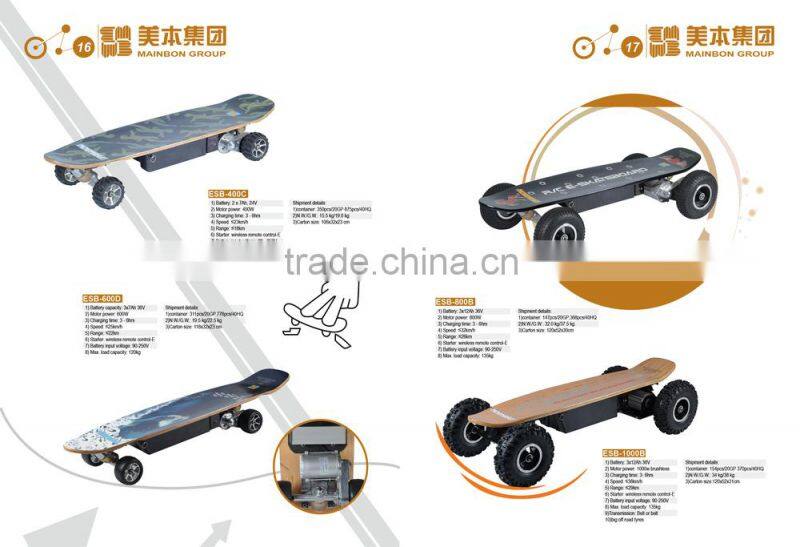 2016 remote electric skateboard with CE e-skateboard top quality for Europe market