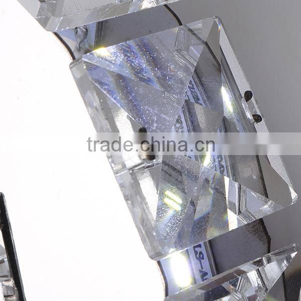 lovely heart shaped crystal wall lamp